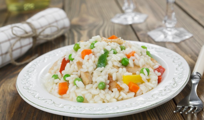 Chicken with rice and veggies