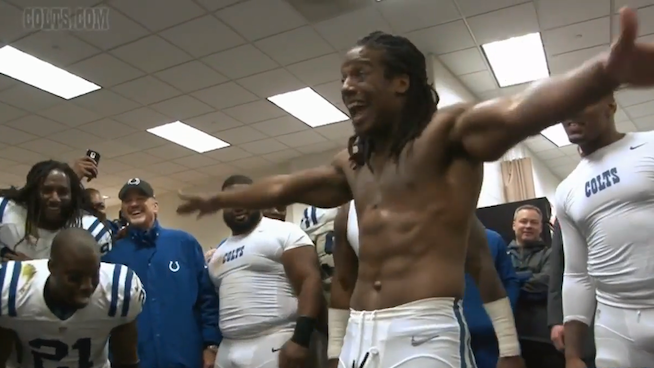 Sergio Brown's Ric Flair-Inspired Post Game Speech Hypes Up Colts 