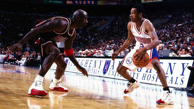 Michael Jordan and Allen Iverson