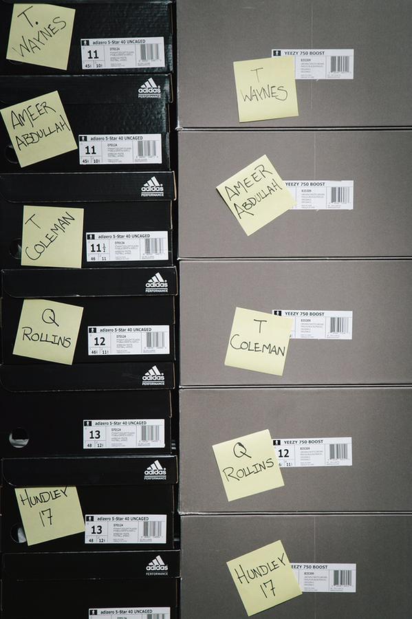 adidas Yeezy 750 Boost and adizero 5-Star 40 Boxes