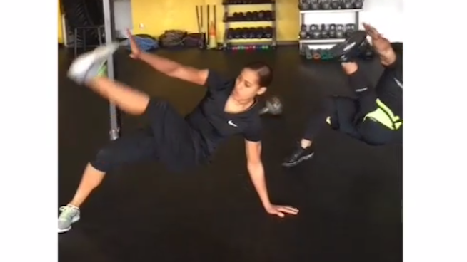 Can You Handle The 'Matrix Reloaded' Bodyweight Move from Skylar Diggins?