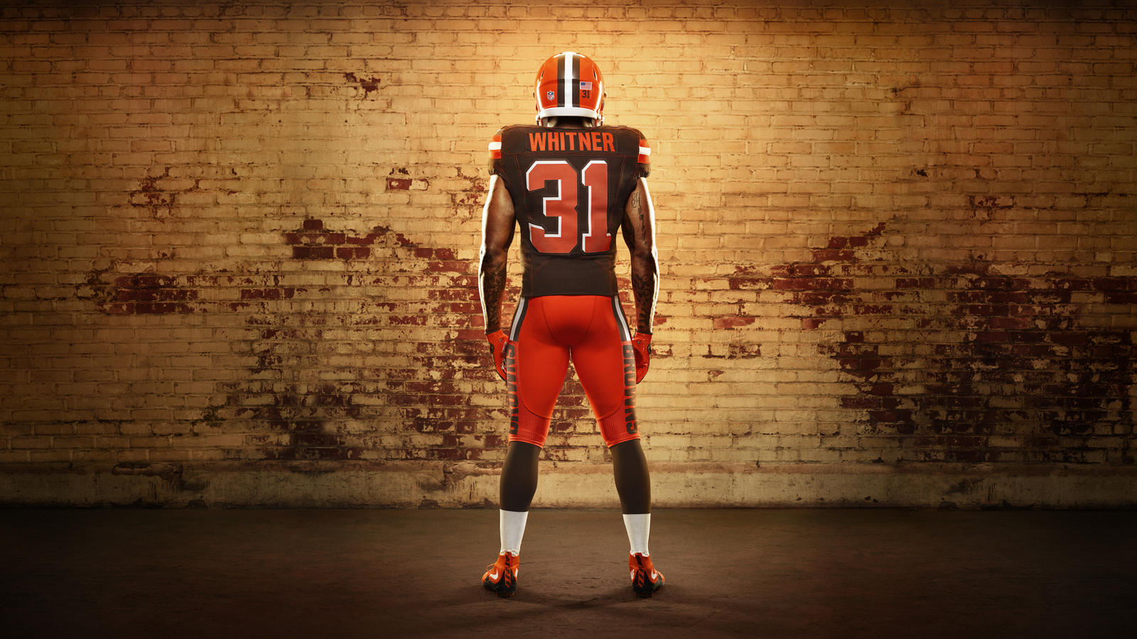 Cleveland Browns Uniform Back