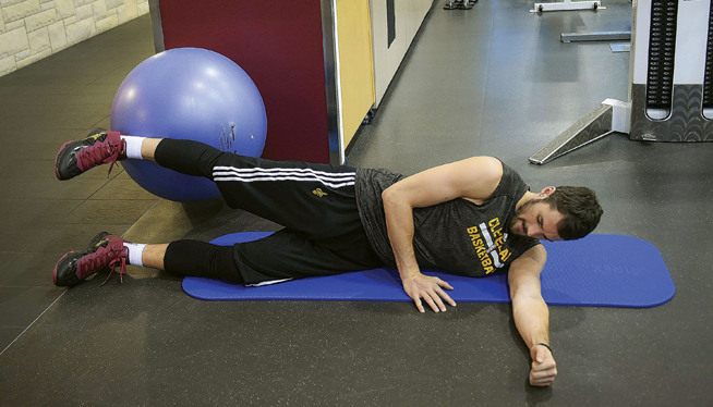 Physioball Side-Lying Hip Abduction