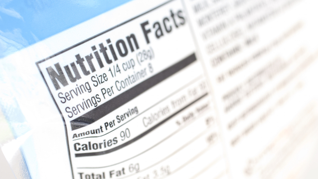Traditional Nutrition Label 