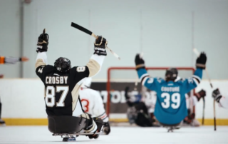 NHL All-Stars Drop In For a Game of Sledge Hockey