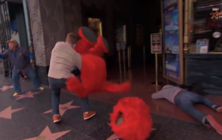 J.J. Watt Tackles Elmo While Fetching A Latte