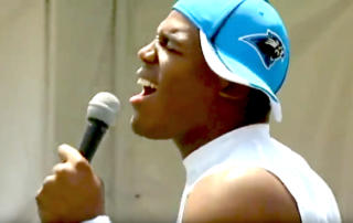 Watch Cam Newton Sing Justin Bieber and Freestyle Rap as a Rookie