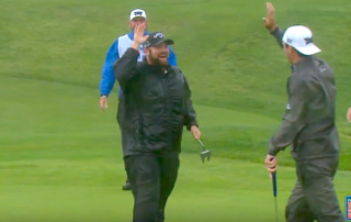 Pro Golfer Sinks the Windiest (and Luckiest) Putt of All Time