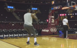 LeBron James Pays Homage to Kobe Bryant By Wearing His Sneakers During Pregame Warmups