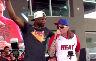 Dwyane Wade Gets Hyped Onstage with Vanilla Ice