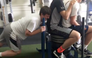 D1-Bound Football Player Pushes 1,000-Pound Sled
