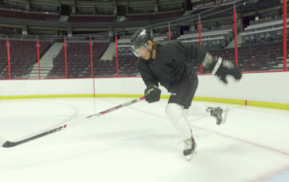 Perform the V-Stance Drill to Skate Faster