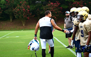 The Carolina Panthers Practiced With a Local High School Football Team
