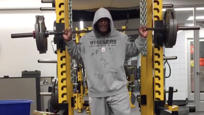 The Reason Why James Harrison Wears the Same Gray Sweatsuit When He Works  Out - stack