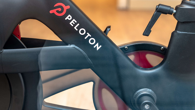 close up image of Peloton bike